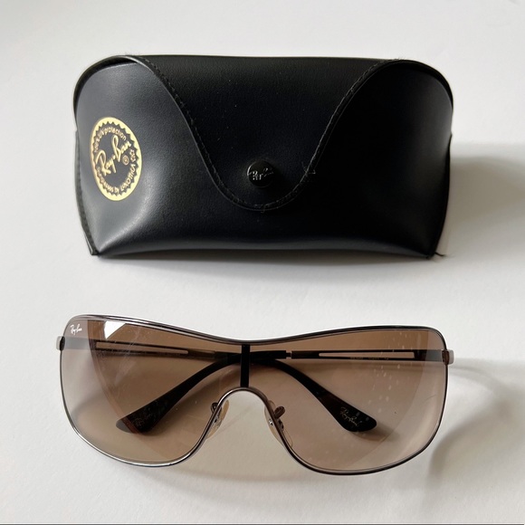 Ray-Ban Accessories - Ray Ban black gunmetal frame sunglasses RB3466